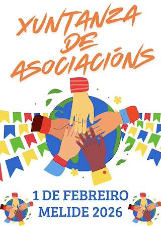 Fechas, información, programa, cartel, imágenes, mapa y ubicación de Xuntanza de Asociacións (2026)  en  Melide