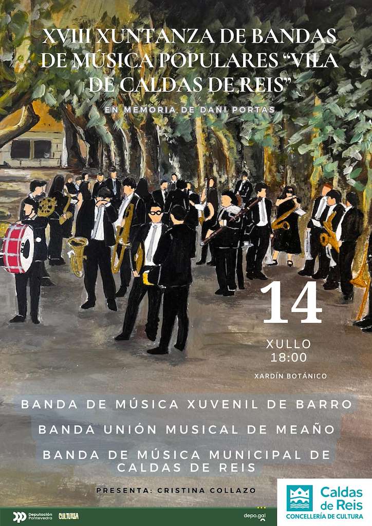 XVIII Xuntanza de Bandas de Música Populares en Caldas de Reis
