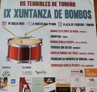 Fechas, información, programa, cartel, imágenes, mapa y ubicación de IX Xuntanza de Bombos   en  Tomiño
