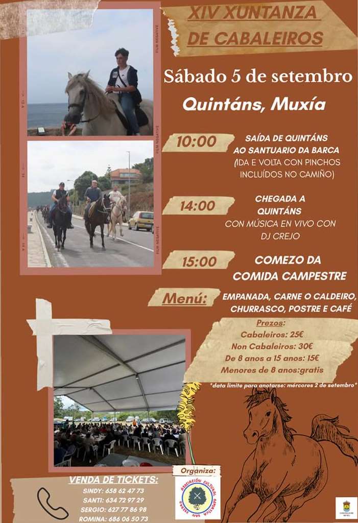 XIV Xuntanza de Cabaleiros de Quintáns  (2026) en Muxía