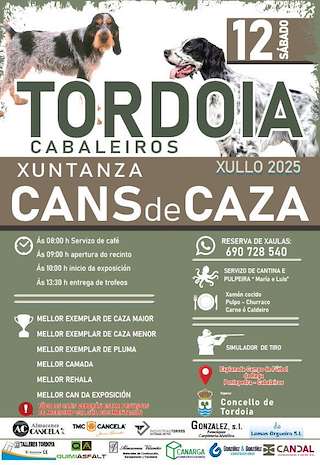 Fechas, información, programa, cartel, imágenes, mapa y ubicación de Xuntanza de Cans de Caza  en  Tordoia
