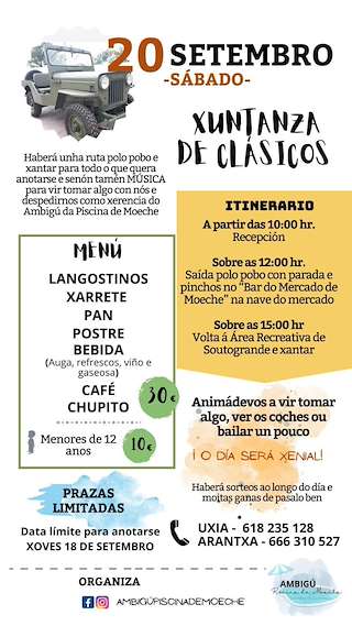 Fechas, información, programa, cartel, imágenes, mapa y ubicación de Xuntanza de Clásicos  en  Moeche
