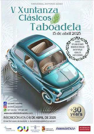 Fechas, información, programa, cartel, imágenes, mapa y ubicación de V Xuntanza de Clásicos  en  Taboadela