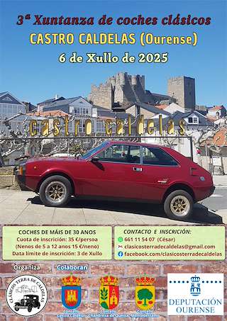 Fechas, información, programa, cartel, imágenes, mapa y ubicación de Xuntanza de Coches Clásicos  en  Castro Caldelas