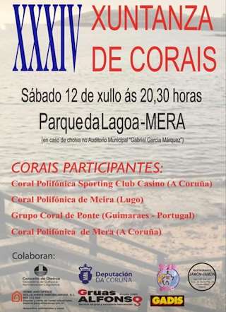 Fechas, información, programa, cartel, imágenes, mapa y ubicación de XXXIV Xuntanza de Corais  en  Oleiros