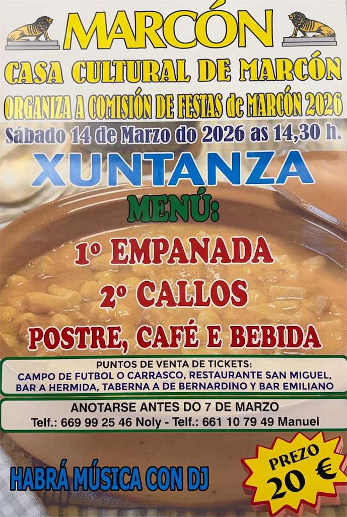 Xuntanza de Marcón  en Pontevedra