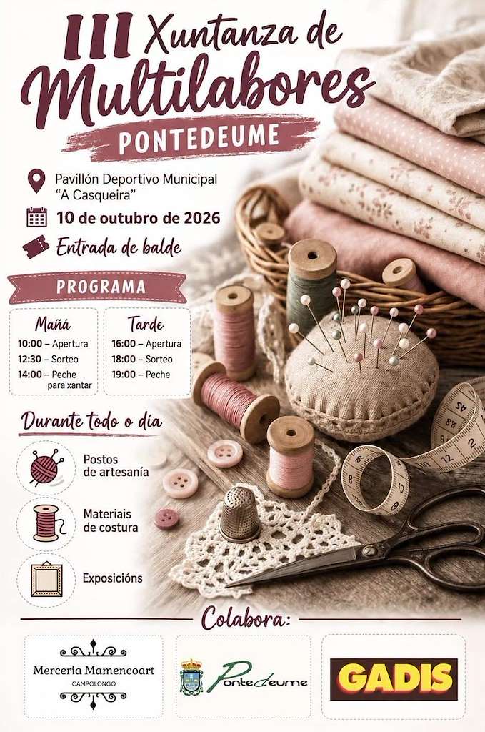 III Xuntanza de Multilabores (2026) en Pontedeume