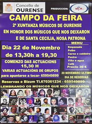 Fechas, información, programa, cartel, imágenes, mapa y ubicación de II Xuntanza de Músicos (2025)  en  Ourense