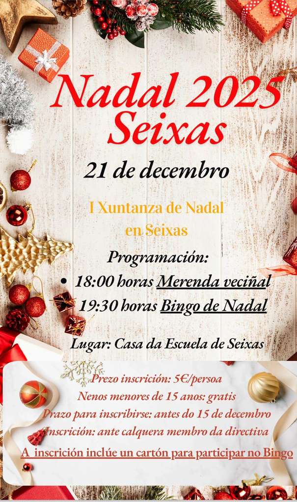 I Xuntanza de Nadal de Seixas  (2025) en Cospeito
