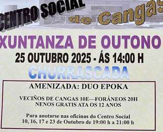 Fechas, información, programa, cartel, imágenes, mapa y ubicación de Xuntanza de Outono  en  Cangas de Morrazo