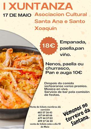 Fechas, información, programa, cartel, imágenes, mapa y ubicación de I Xuntanza de Santana   en  A Lama