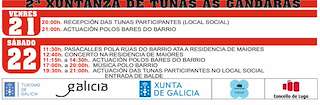 Fechas, información, programa, cartel, imágenes, mapa y ubicación de II Xuntanza de Tunas As Gándaras  en  Lugo