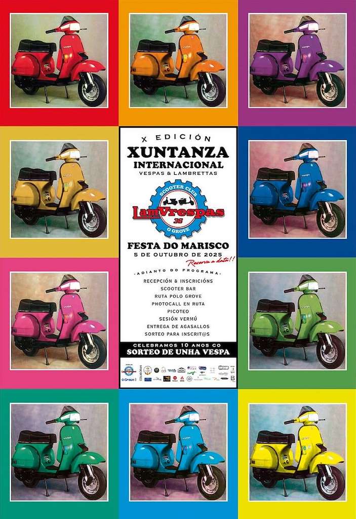 X Xuntanza de Vespas e Lambrettas  (2025) en O Grove