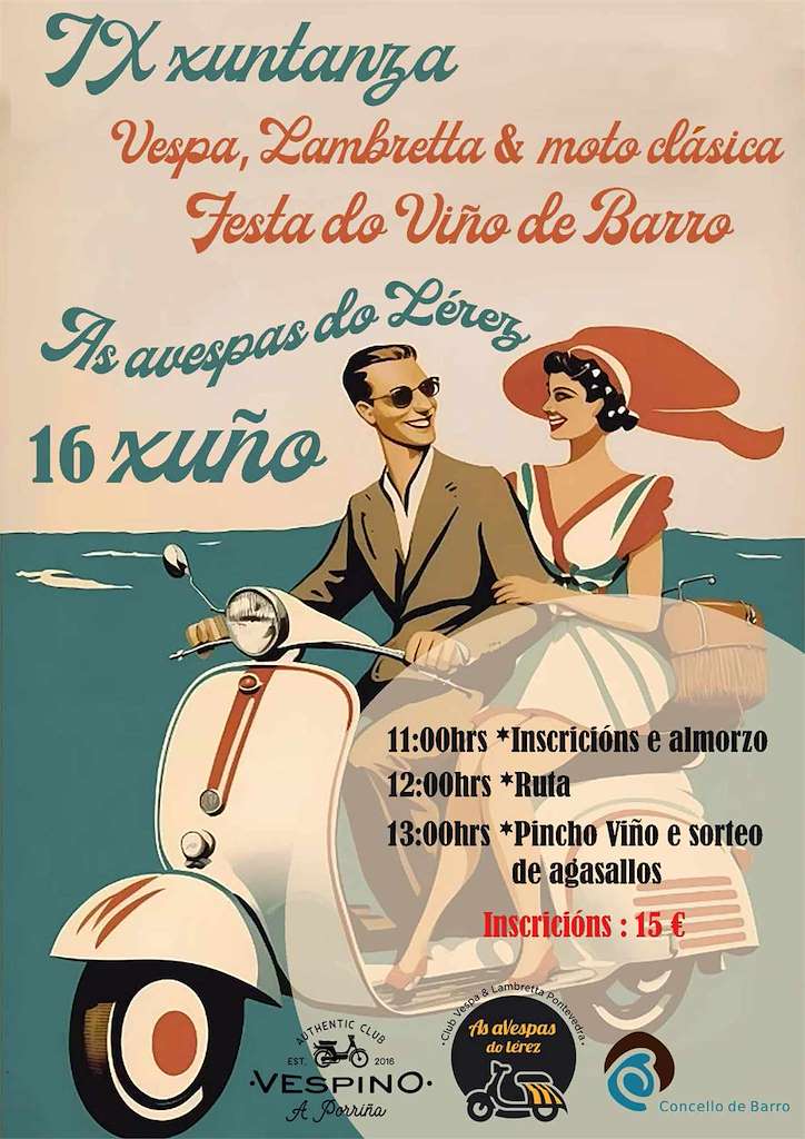 VIII Xuntanza de Vespas, Lambrettas y Motos Clásicas en Barro