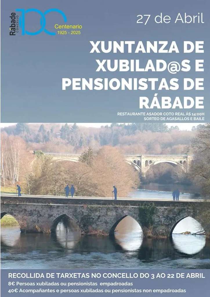 Xuntanza de Xubilados e Pensionistas (2025) en Rábade