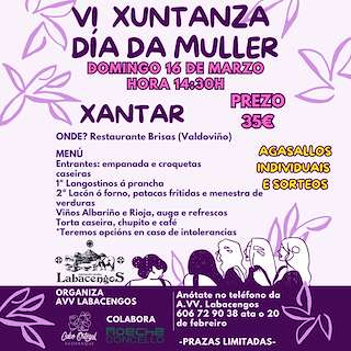 Fechas, información, programa, cartel, imágenes, mapa y ubicación de VI Xuntanza Día da Muller   en  Valdoviño