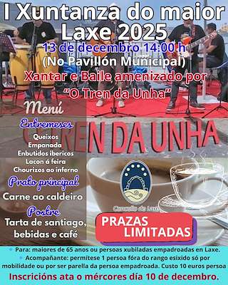 Fechas, información, programa, cartel, imágenes, mapa y ubicación de I Xuntanza do Maior (2025)  en  Laxe