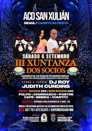Fechas, información, programa, cartel, imágenes, mapa y ubicación de III Xuntanza dos Socios de Seaia  en  Malpica de Bergantiños