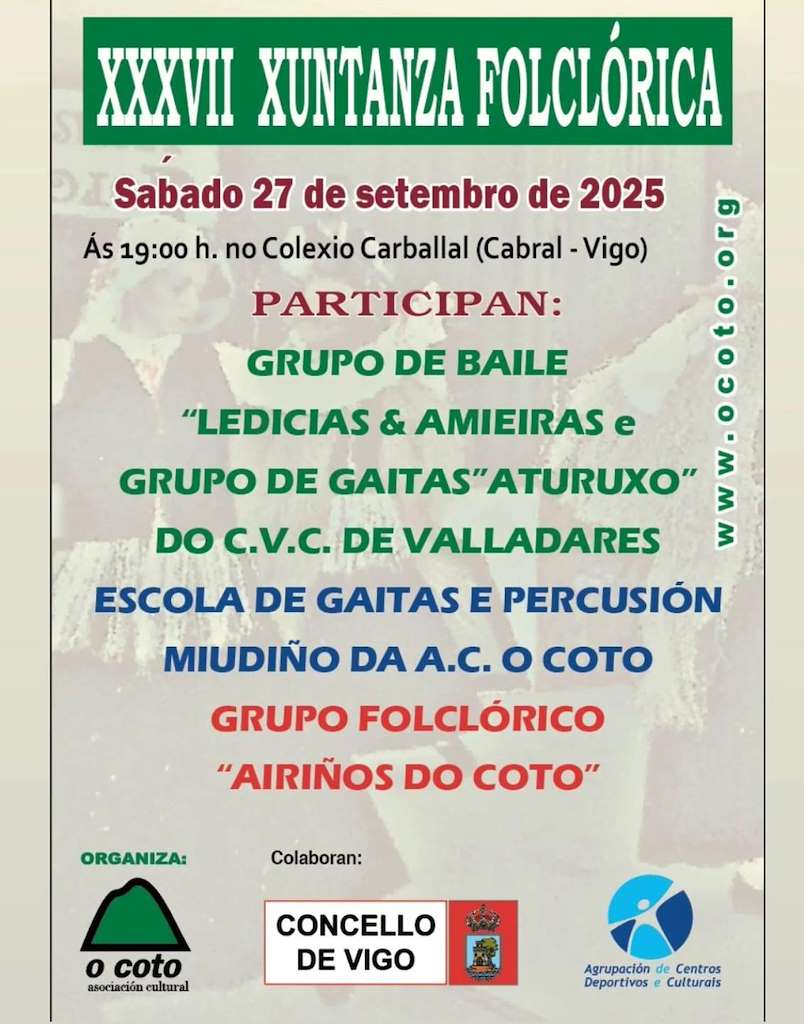 XXXVII Xuntanza Folclórica de Cabral en Vigo