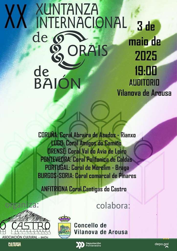 XX Xuntanza Internacional de Corais de Baión (2025) en Vilanova de Arousa