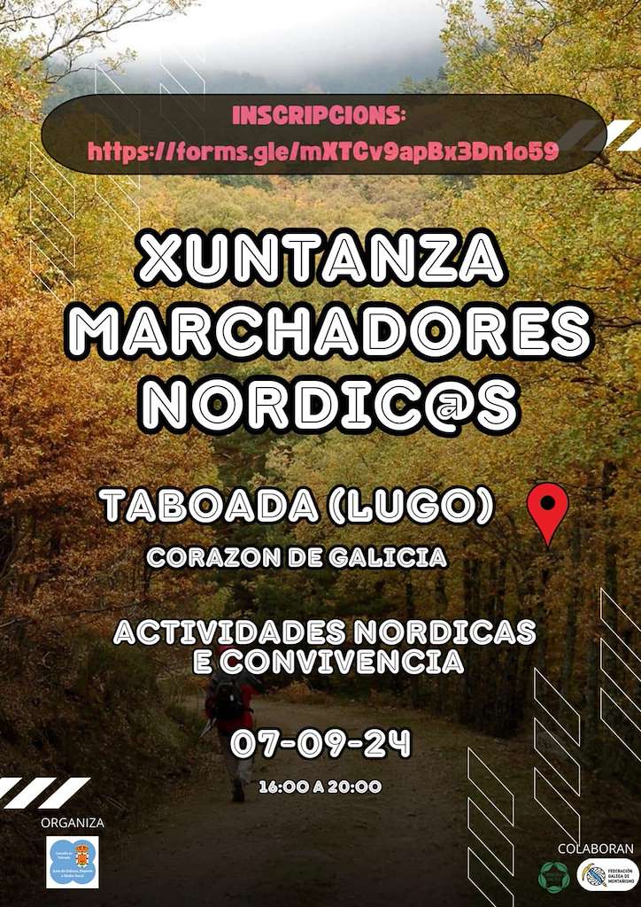 Xuntanza Marchadores Nórdicos en Taboada