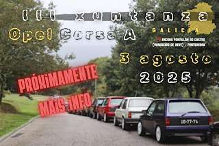 Fechas, información, programa, cartel, imágenes, mapa y ubicación de III Xuntanza Opel Corsa  en  Pontevedra