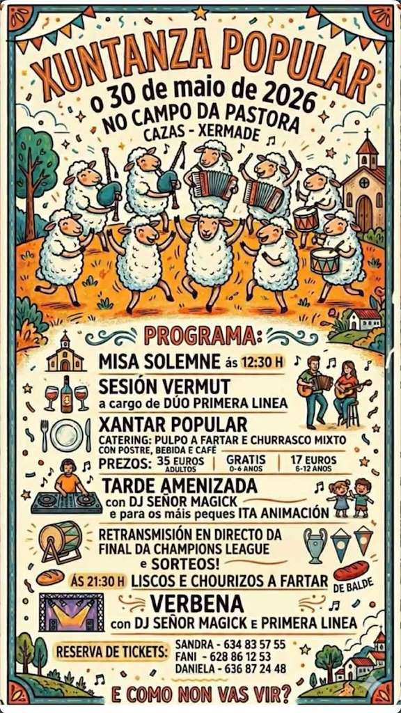 Xuntanza Popular de Cazás  (2026) en Xermade