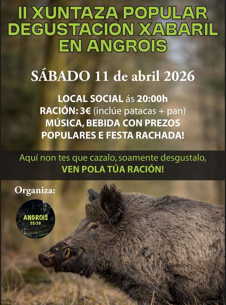 II Xuntanza Popular Degustación Xabaril de Angrois en Santiago de Compostela