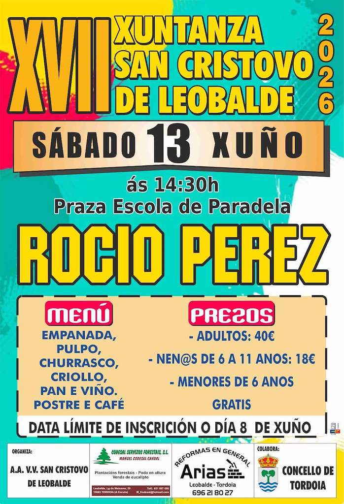 XVII Xuntanza San Cristovo de Leobalde (2026) en Tordoia