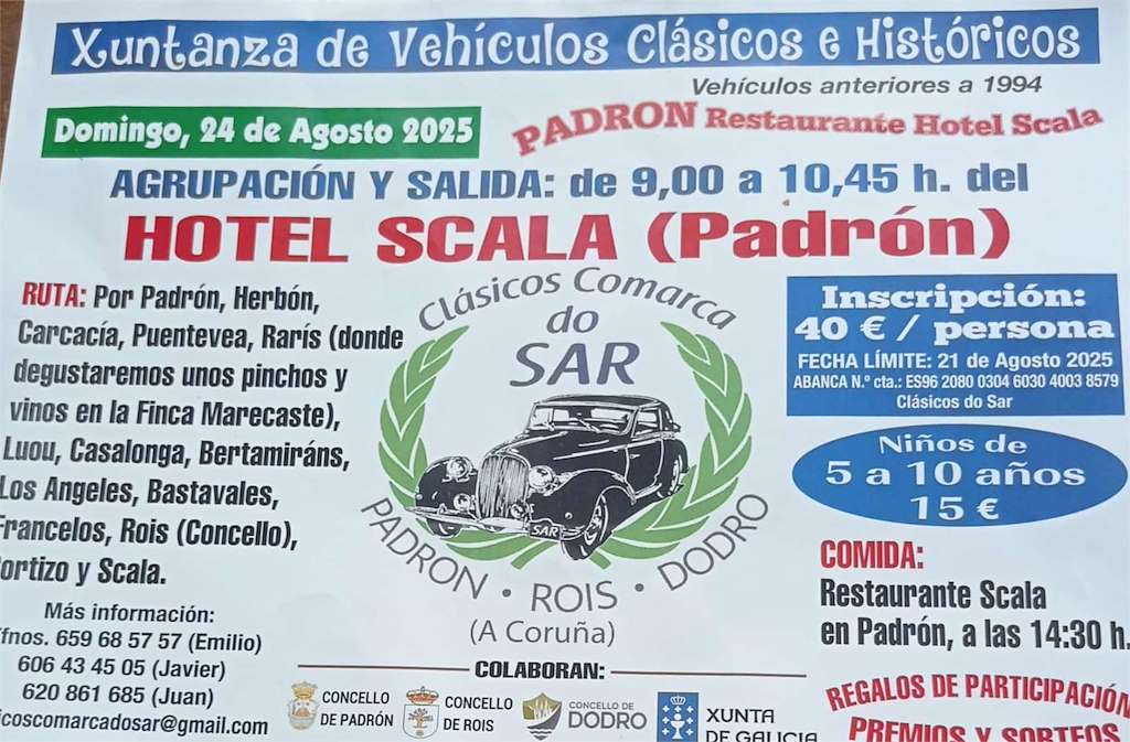 Xuntanza Vehículos Clásicos e Históricos en Padrón