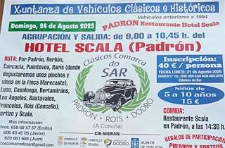 Fechas, información, programa, cartel, imágenes, mapa y ubicación de Xuntanza Vehículos Clásicos e Históricos  en  Padrón