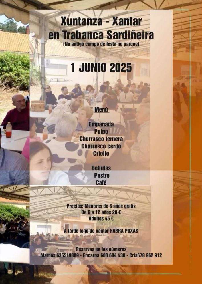 Xuntanza - Xantar de Trabanca Sardiñeira (2025) en Vilagarcía de Arousa