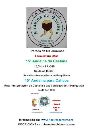 XVIII Andaina da Castaña e XVIII Andaina para Cativos (2025) en Parada de Sil