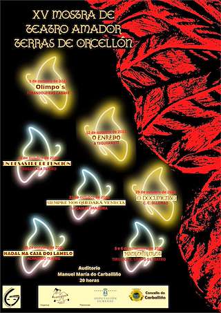XVIII Mostra de Teatro Amador Terras de Orcellón (2025) en O Carballiño