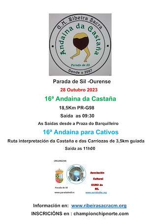 XVIII Andaina da Castaña e XVIII Andaina para Cativos (2025) en Parada de Sil