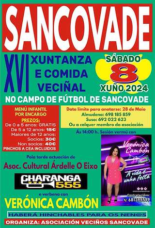 XVII Xuntanza e Comida Veciñal de Sancovade en Vilalba