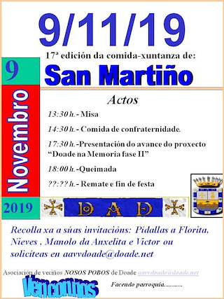 XXIII Comida - Xuntanza de San Martiño de Doade en Sober