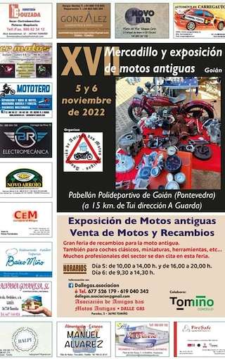 XX Mercadillo y Exposición de Motos Antiguas (2025) en Tomiño