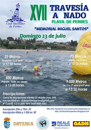 XIX Travesía a Nado Memorial Miguel Santos en Miño