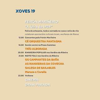 XIX Feirón Mariñeiro "A Feira de 1924" en Rianxo