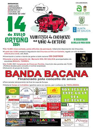 XIX Festa do Chourizo ao Viño de Ortoño en Ames