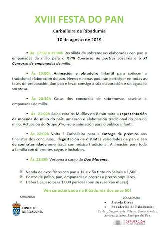 XXII Festa do Pan do Salnés en Ribadumia