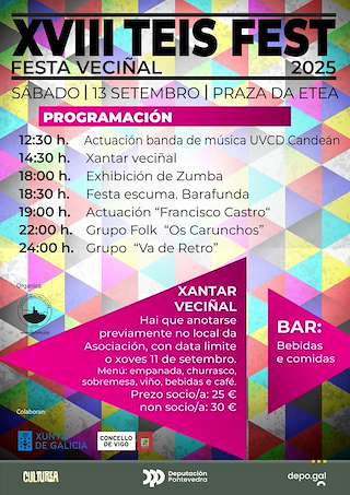 XIX Festa Veciñal Teis Fest (2026) en Vigo