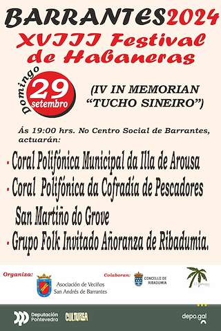 XIX Festival de Habaneras de Barrantes en Ribadumia