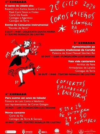XXI Ciclo Coros Novos e Históricos Cántigas da Terra (2026) en A Coruña