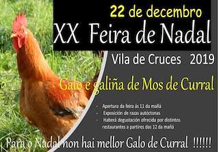 XXV Feira de Nadal Galo e Galiña de Curral (2025) en Vila de Cruces