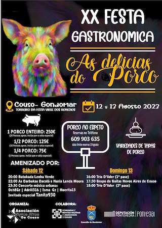 XXII Festa das Delicias do Porco de Couso en Gondomar