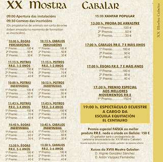 XXIV Festa do Galo Piñeiro e Mostra Cabalar en O Pino
