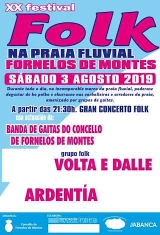 XXIV Festival Folk na Praia Fluvial en Fornelos de Montes