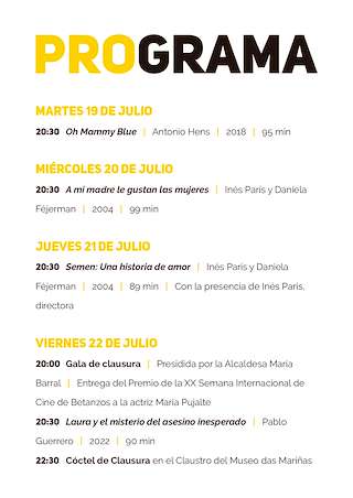 XXII Semana Internacional de Cine en Betanzos